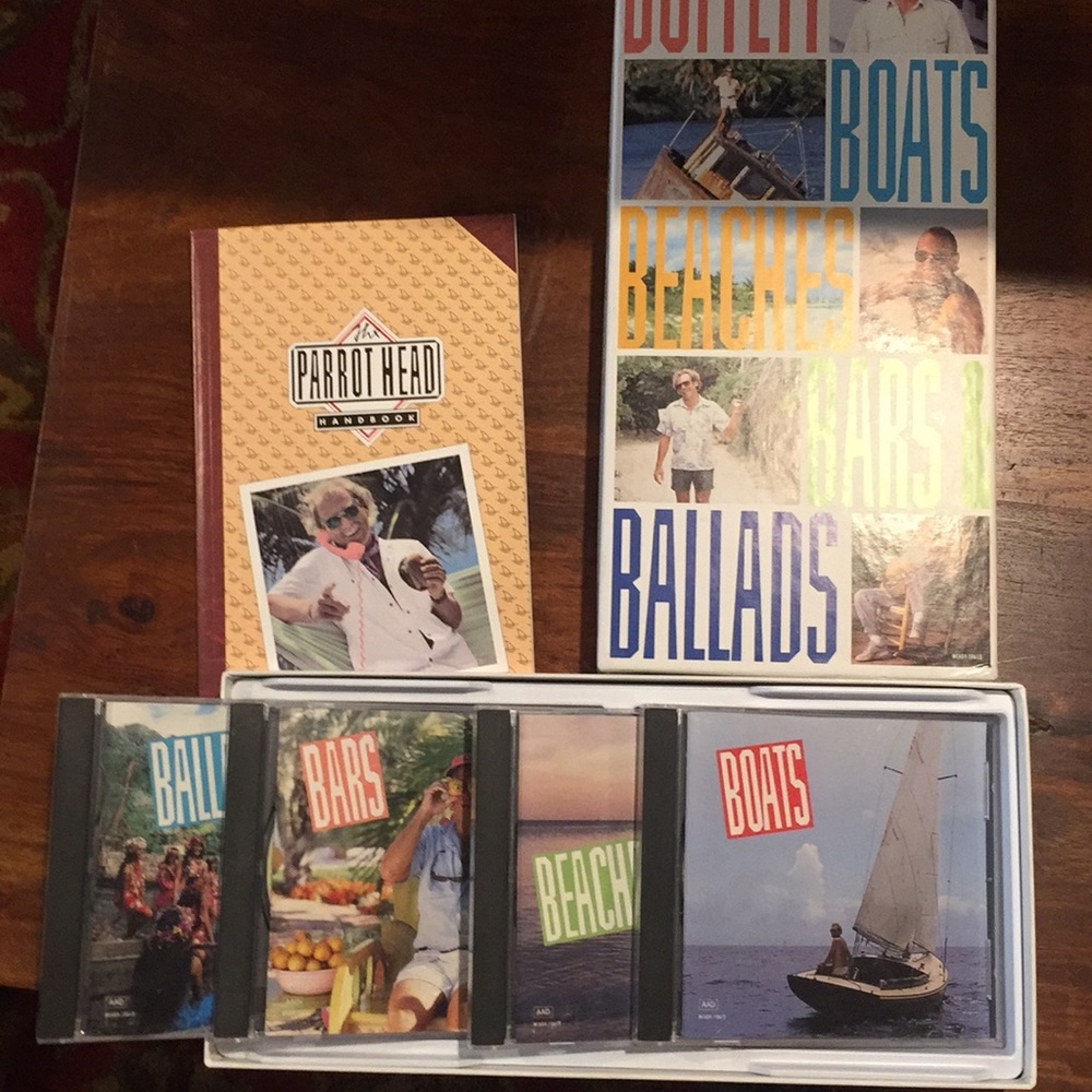 Jimmy Buffett 4 CD Boats, Beaches, Bars & Ballads,
